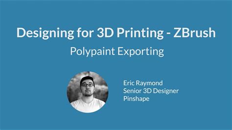 zbrush export with polypaint|Design for 3D Printing with ZBrush .